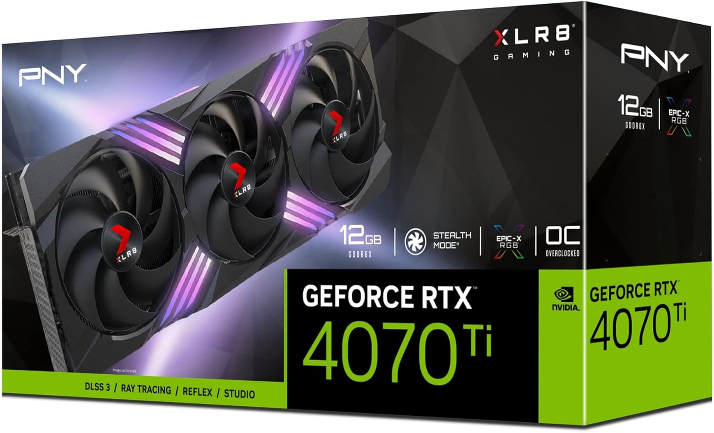 PNY GeForce RTX 4070 Ti 12GB XLR8 Gaming Triple Fan Graphics Card